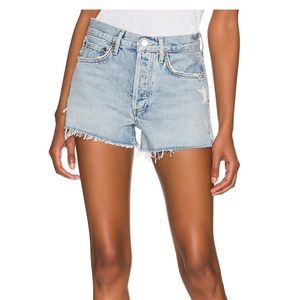 Agolde Parker Denim Jeans Shorts Rapture Size 24